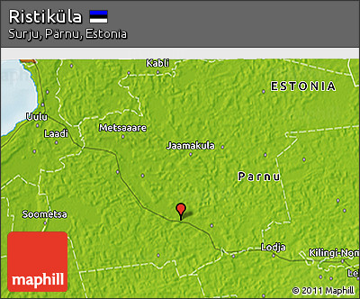 Physical 3D Map of Ristiküla
