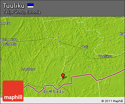 Physical 3D Map of Tuuliku