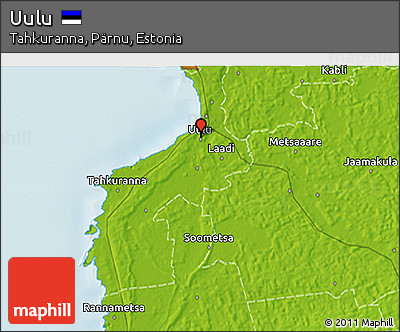 Physical 3D Map of Uulu