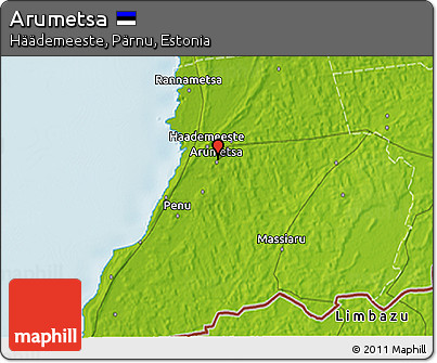 Physical 3D Map of Arumetsa