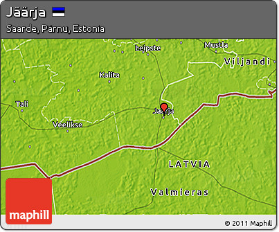 Physical 3D Map of Jäärja