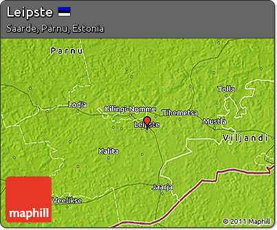 Physical 3D Map of Leipste