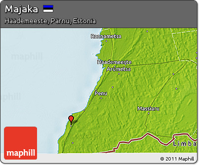 Physical 3D Map of Majaka