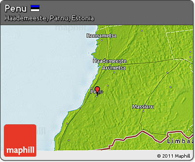 Physical 3D Map of Penu