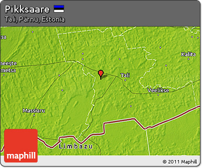 Physical 3D Map of Pikksaare