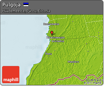 Physical 3D Map of Pulgoja