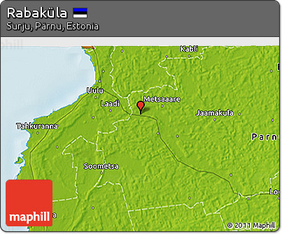 Physical 3D Map of Rabaküla