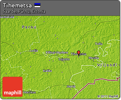 Physical 3D Map of Tihemetsa