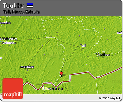 Physical 3D Map of Tuuliku