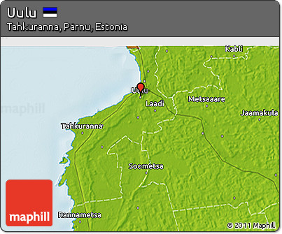 Physical 3D Map of Uulu