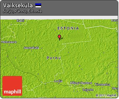 Physical 3D Map of Väikseküla