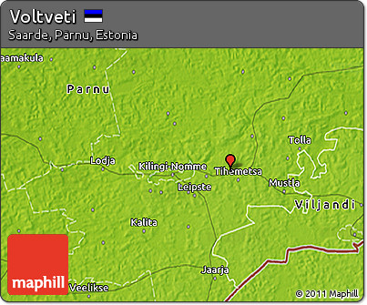 Physical 3D Map of Voltveti