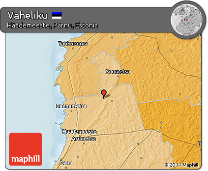 Political 3D Map of Vaheliku