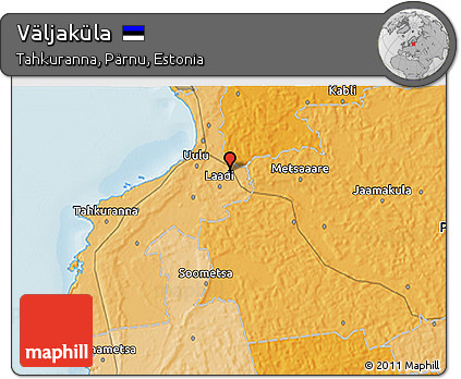 Political 3D Map of Väljaküla