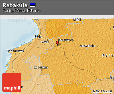 Political 3D Map of Rabaküla