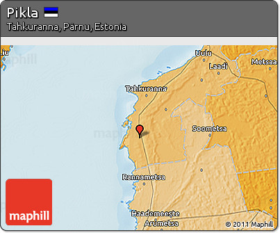 Political 3D Map of Pikla
