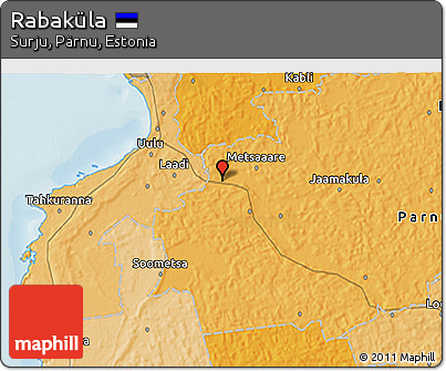 Political 3D Map of Rabaküla