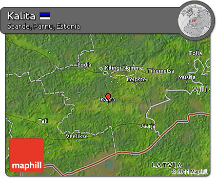 Satellite 3D Map of Kalita