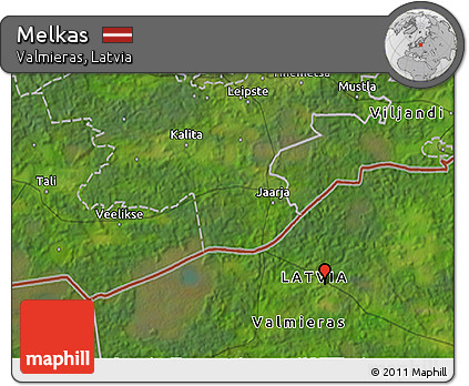 Satellite 3D Map of Melkas