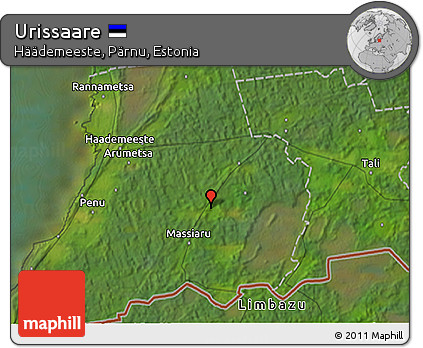 Satellite 3D Map of Urissaare