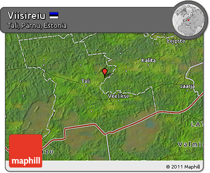 Satellite 3D Map of Viisireiu