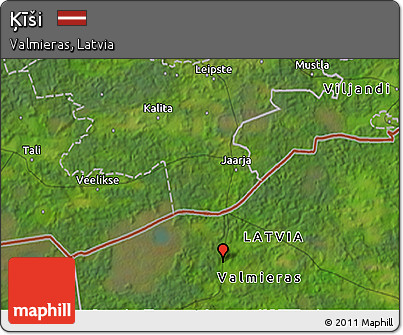 Satellite 3D Map of Ķīši