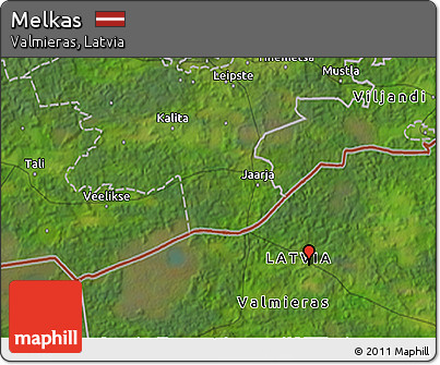Satellite 3D Map of Melkas