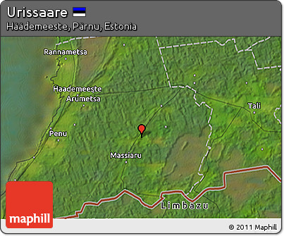 Satellite 3D Map of Urissaare