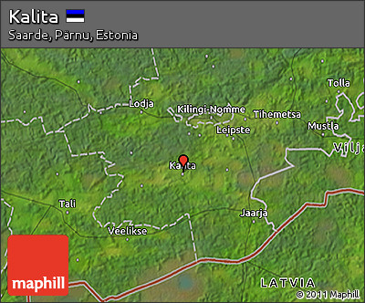 Satellite 3D Map of Kalita