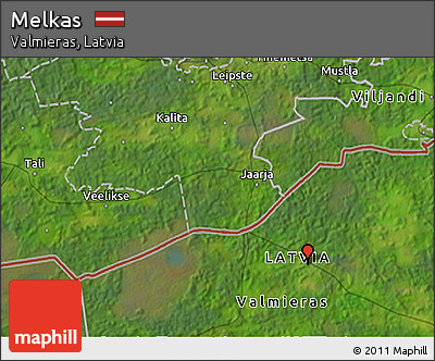 Satellite 3D Map of Melkas