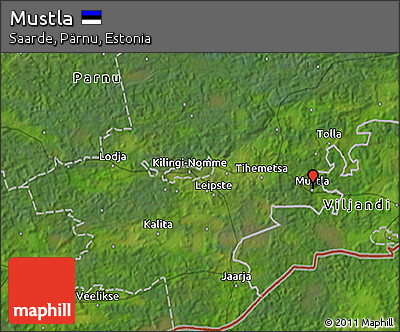 Satellite 3D Map of Mustla