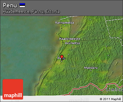 Satellite 3D Map of Penu
