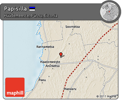Shaded Relief 3D Map of Papisilla