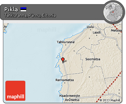 Shaded Relief 3D Map of Pikla