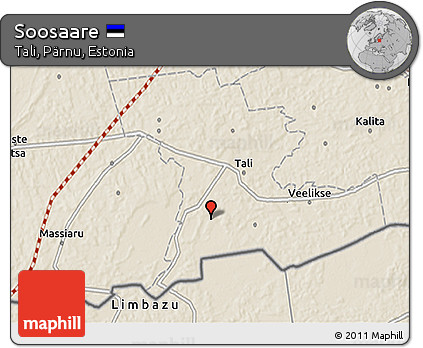 Shaded Relief 3D Map of Soosaare