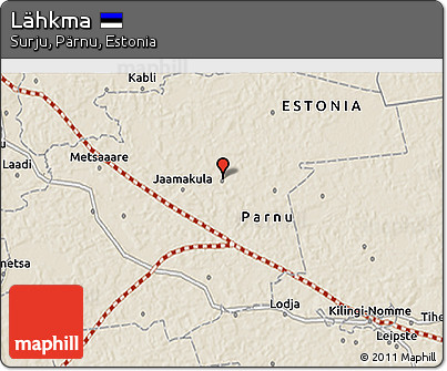 Shaded Relief 3D Map of Lähkma