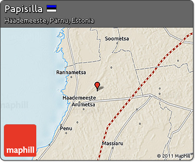 Shaded Relief 3D Map of Papisilla