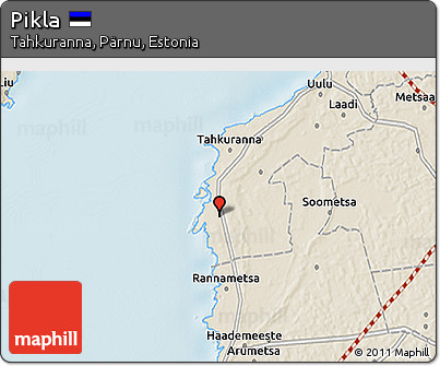Shaded Relief 3D Map of Pikla