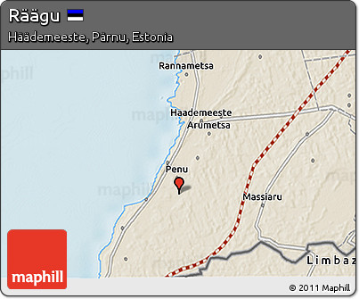 Shaded Relief 3D Map of Räägu