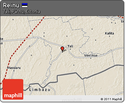 Shaded Relief 3D Map of Reinu