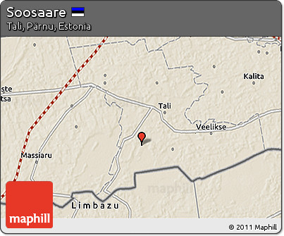 Shaded Relief 3D Map of Soosaare