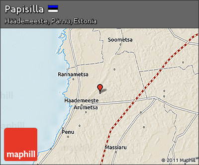 Shaded Relief 3D Map of Papisilla