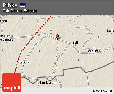 Shaded Relief 3D Map of Pihke