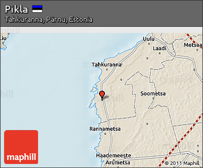 Shaded Relief 3D Map of Pikla