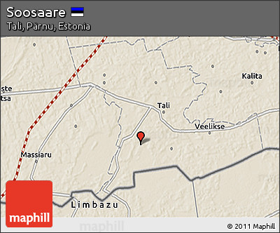 Shaded Relief 3D Map of Soosaare