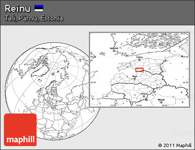Blank Location Map of Reinu