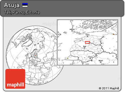 Blank Location Map of Asuja