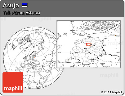 Blank Location Map of Asuja