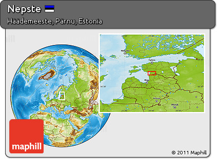 Physical Location Map of Nepste