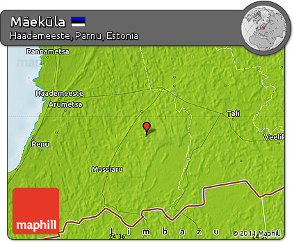 Physical Map of Mäeküla